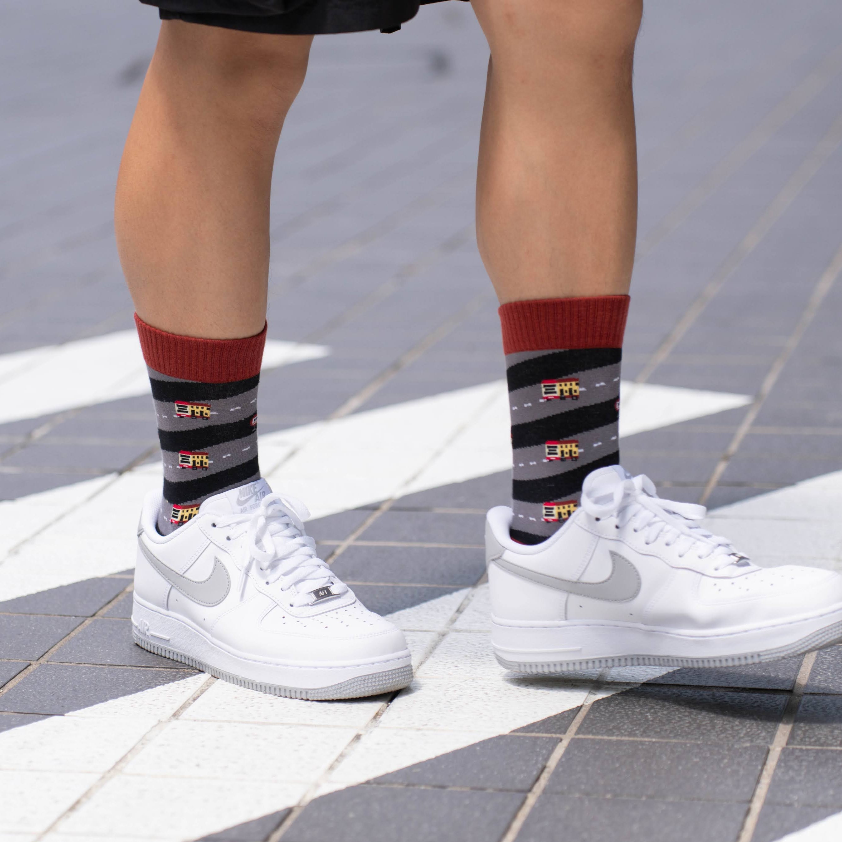 Hot Dog Bus Socks