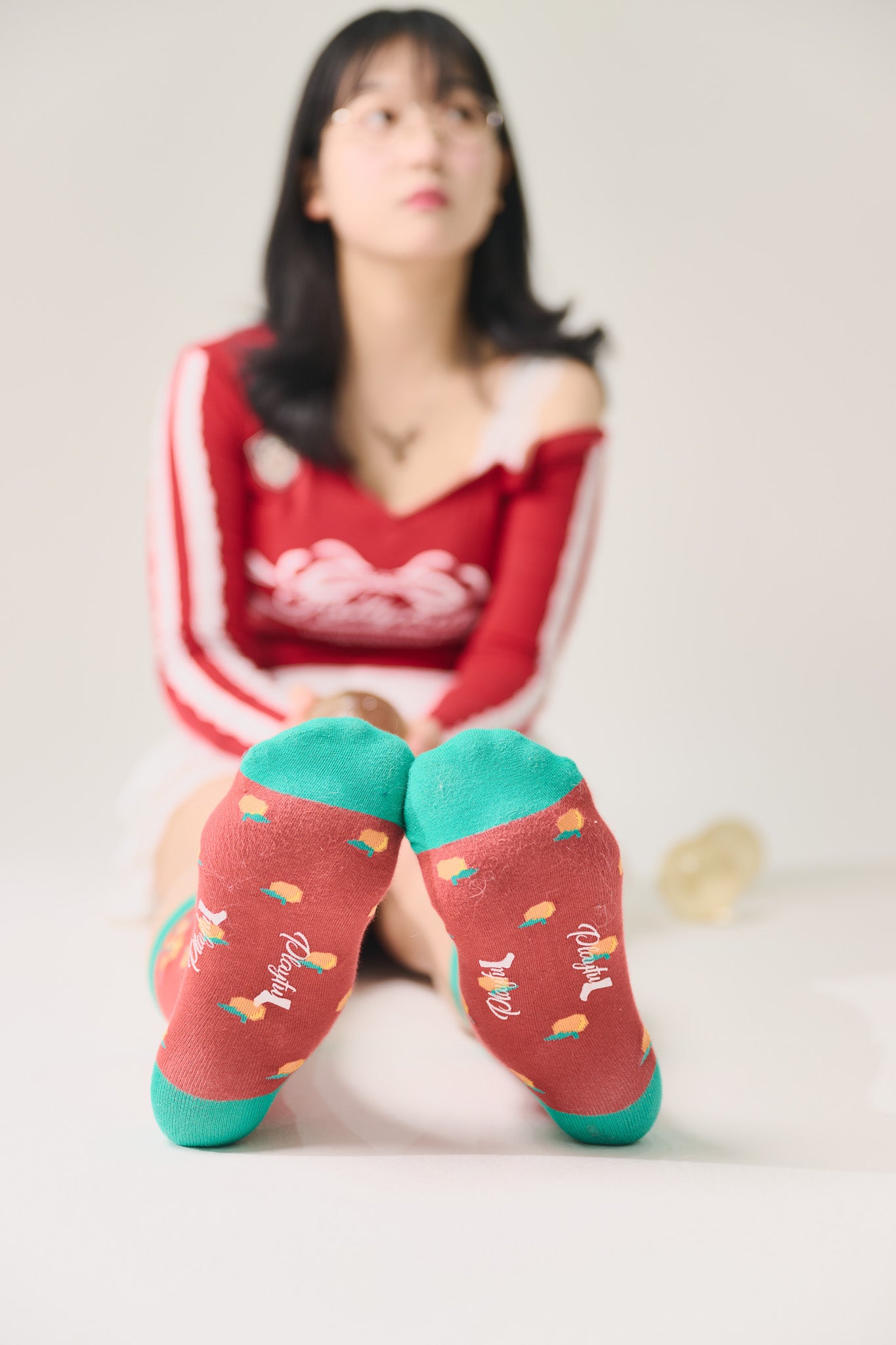 Lucky Mandarin Orange Socks
