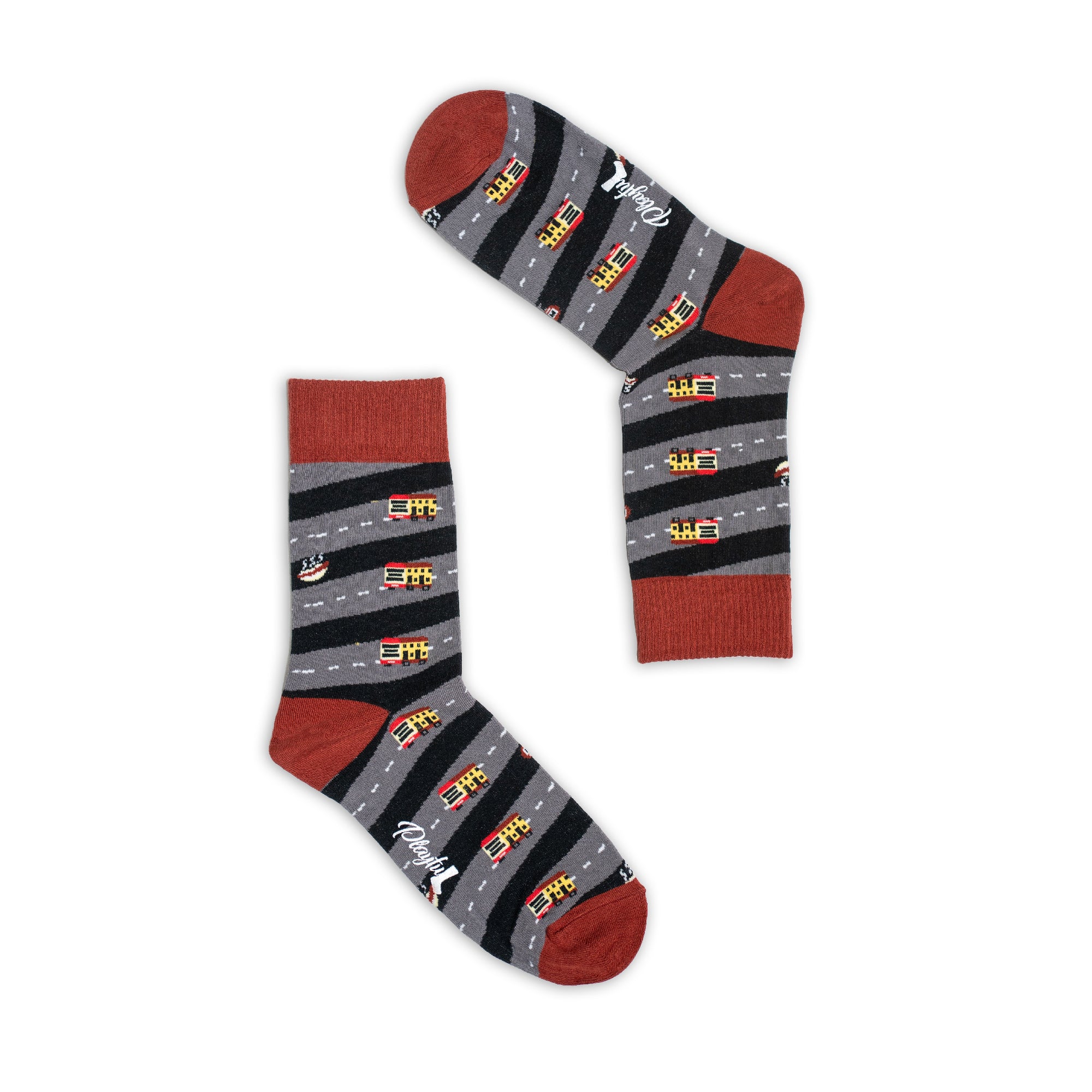 Hot Dog Bus Socks