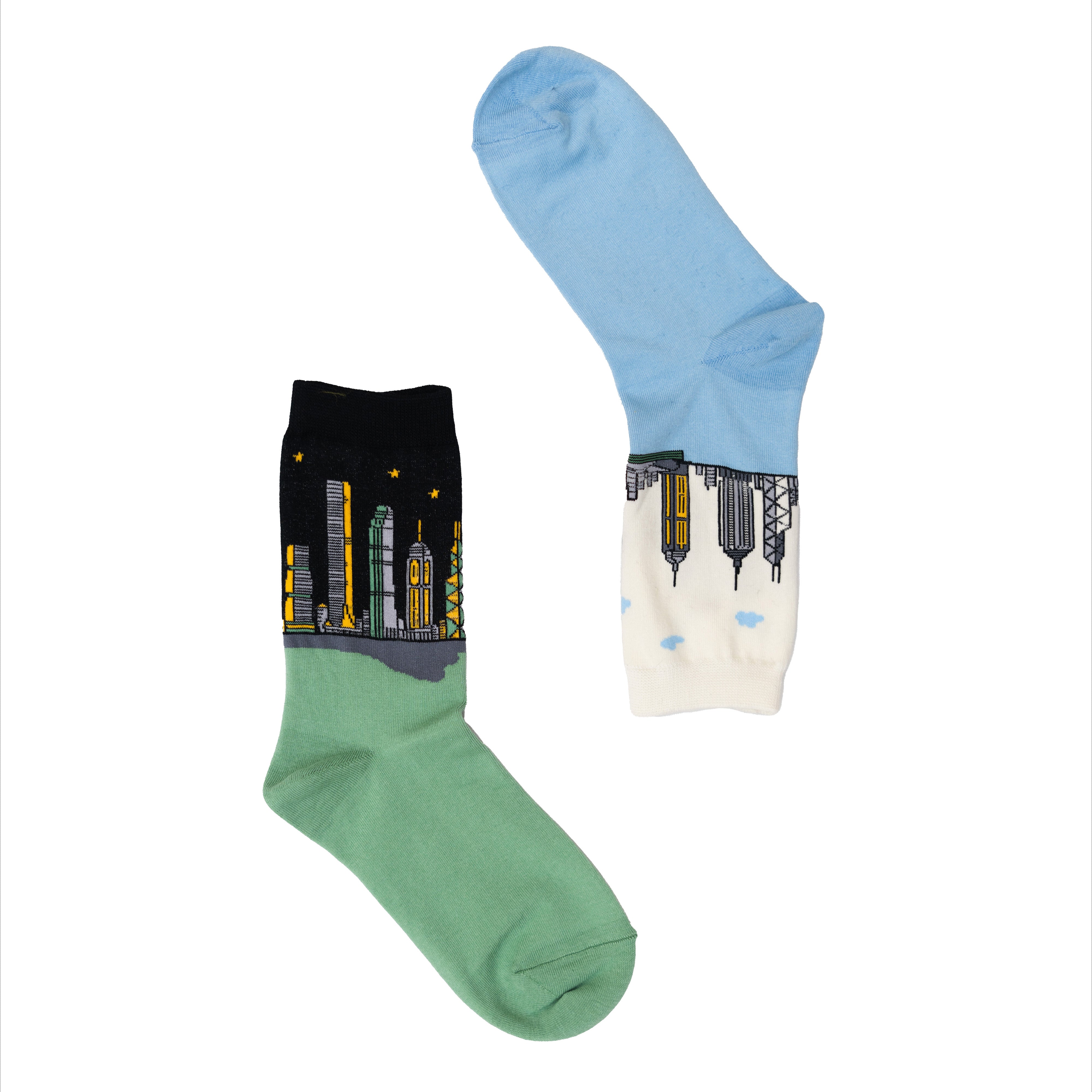 HK Skyline Day & Night Socks