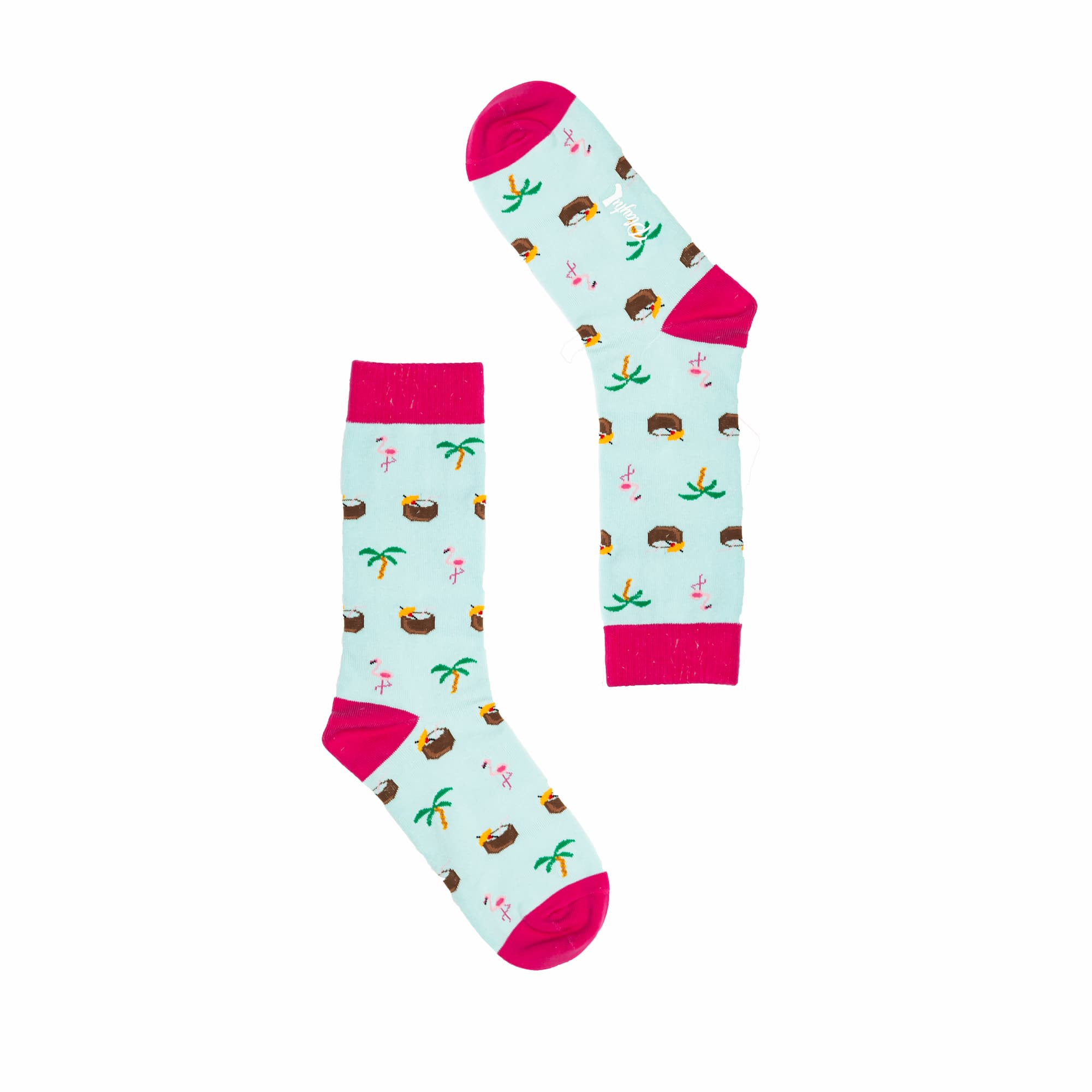 Beachy Flamingo Socks