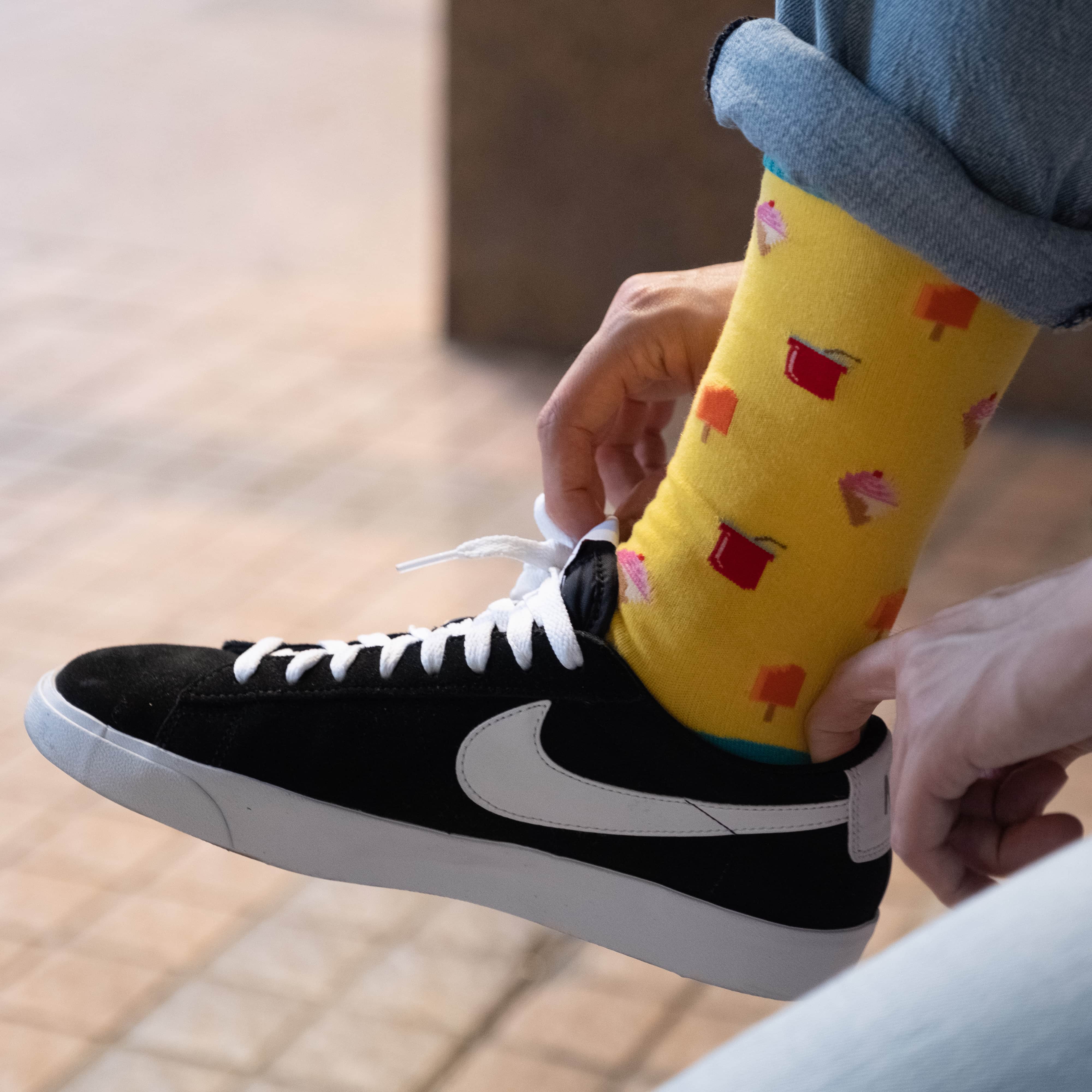 Icy Summer Treat Socks