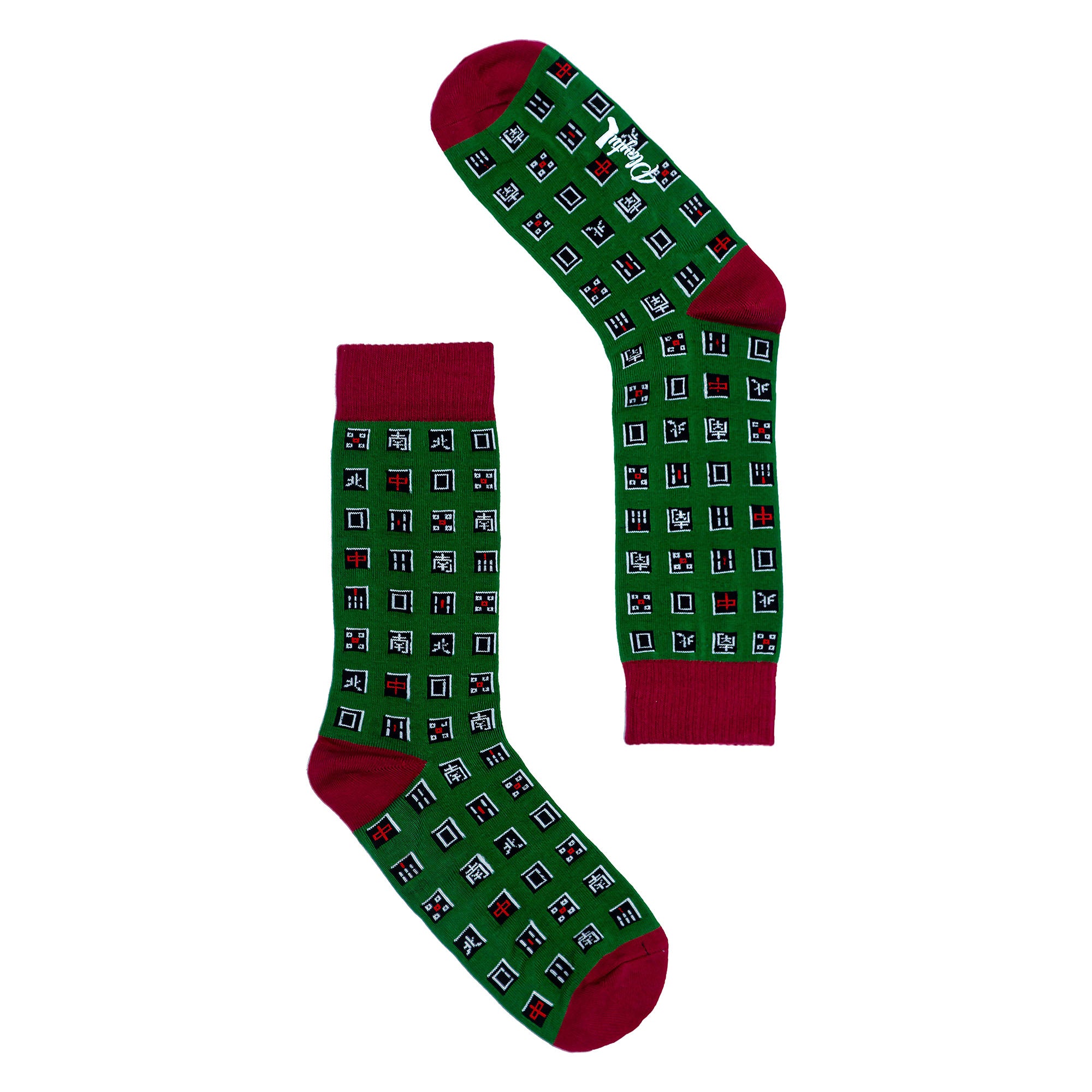 Black Mahjong Socks