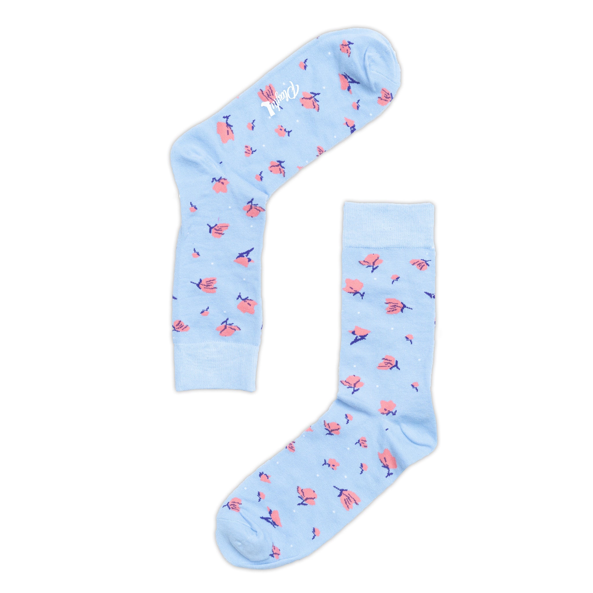 Pastel Falling Flowers Socks