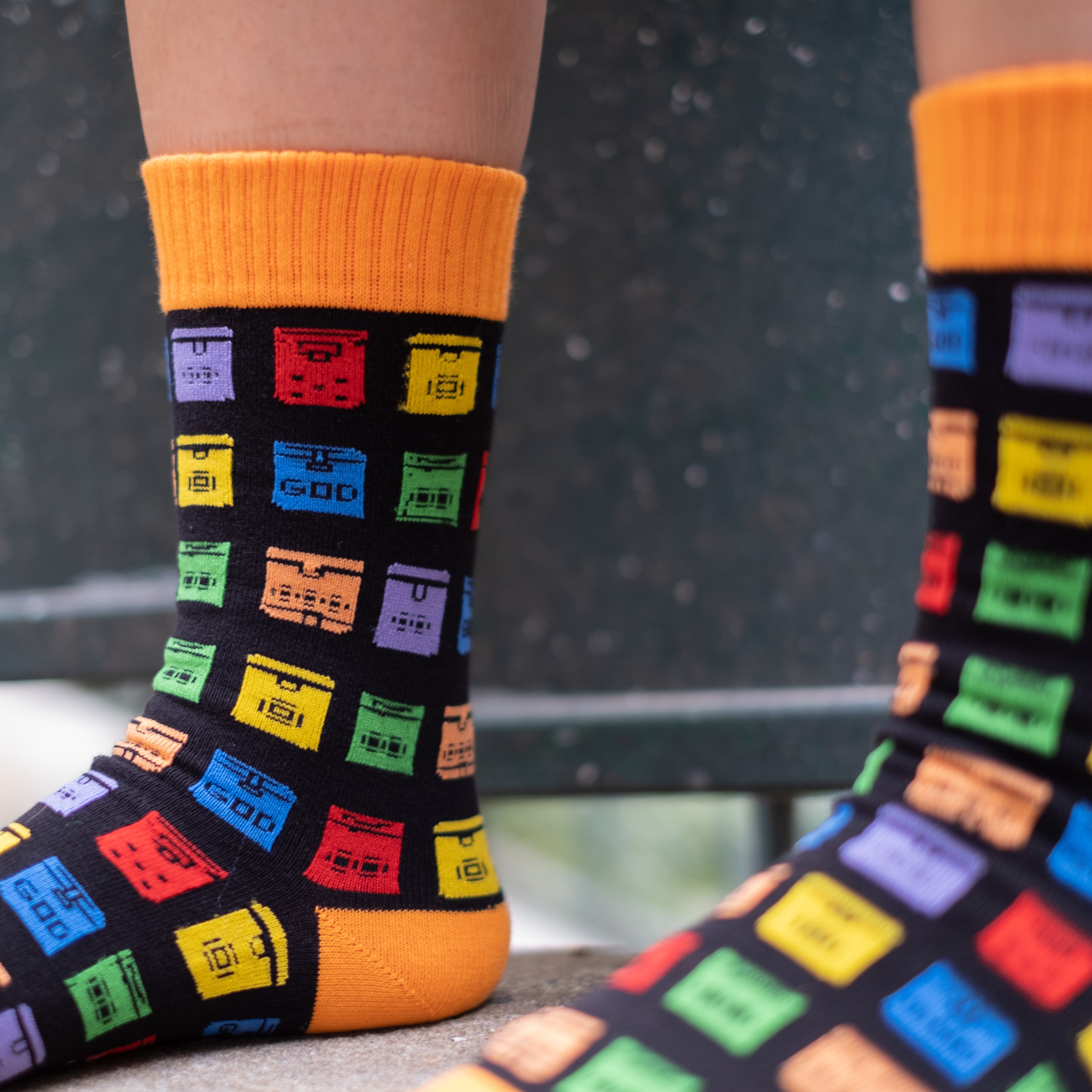 Rainbow Letterbox Socks