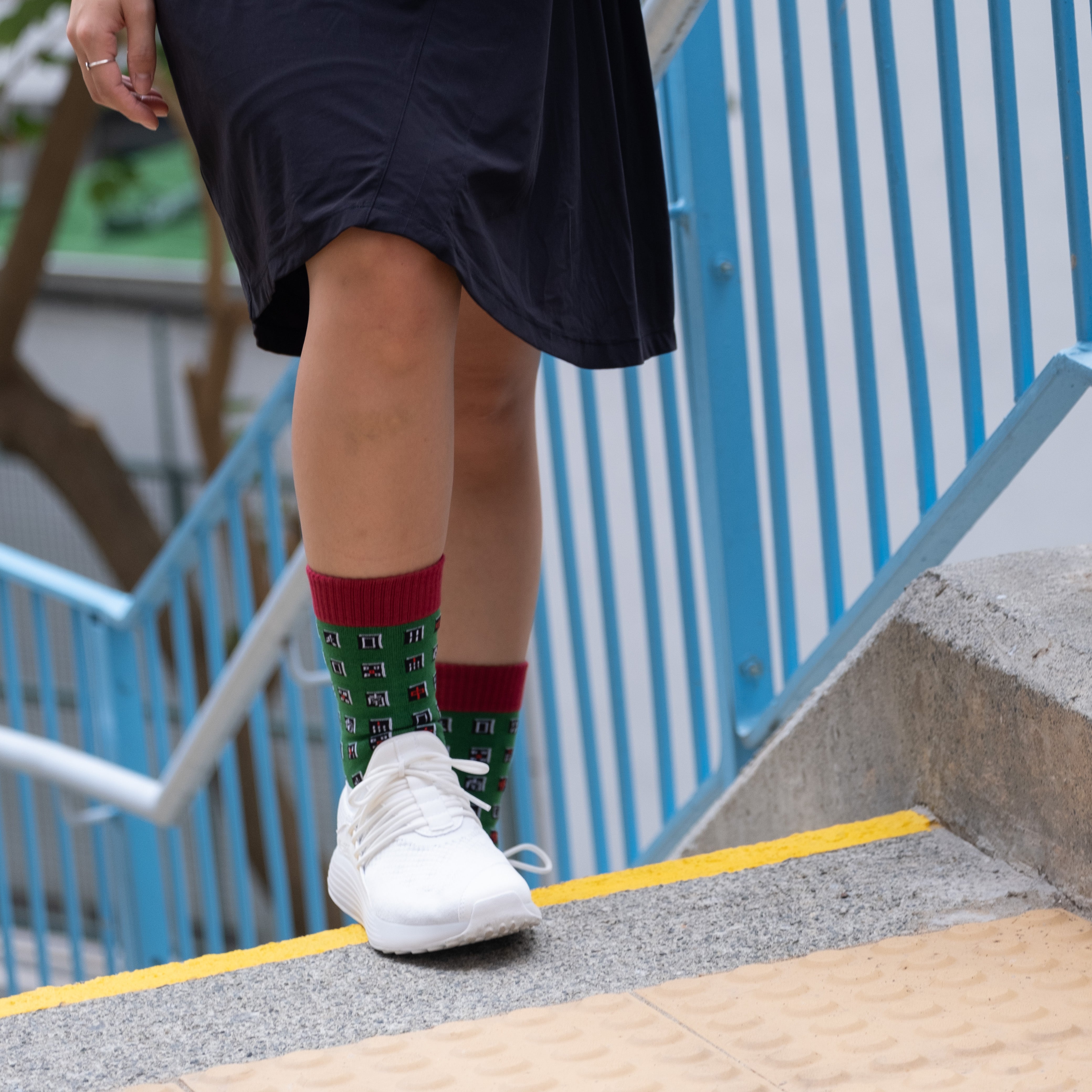 Black Mahjong Socks