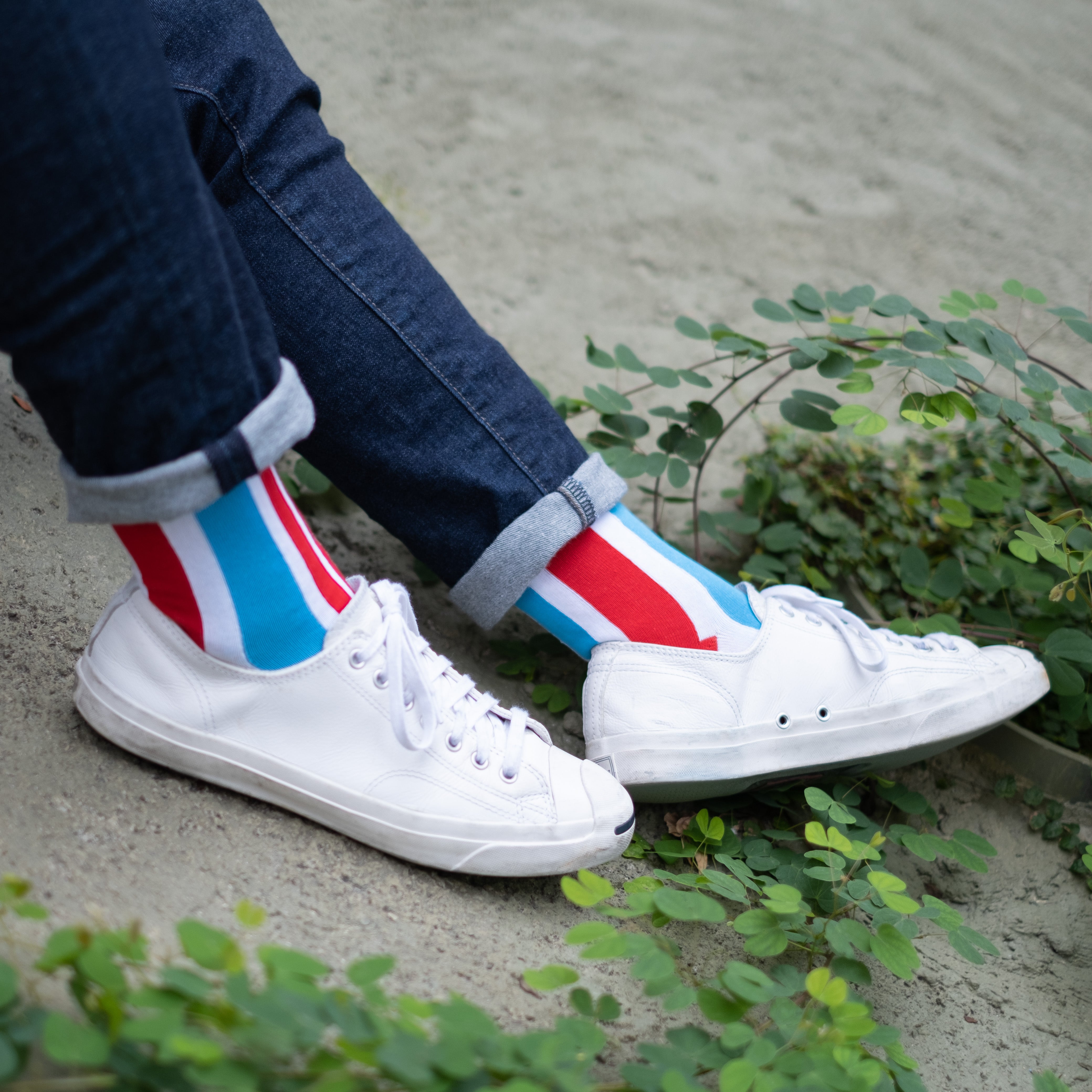 Red-White-Blue Amah Bag Socks