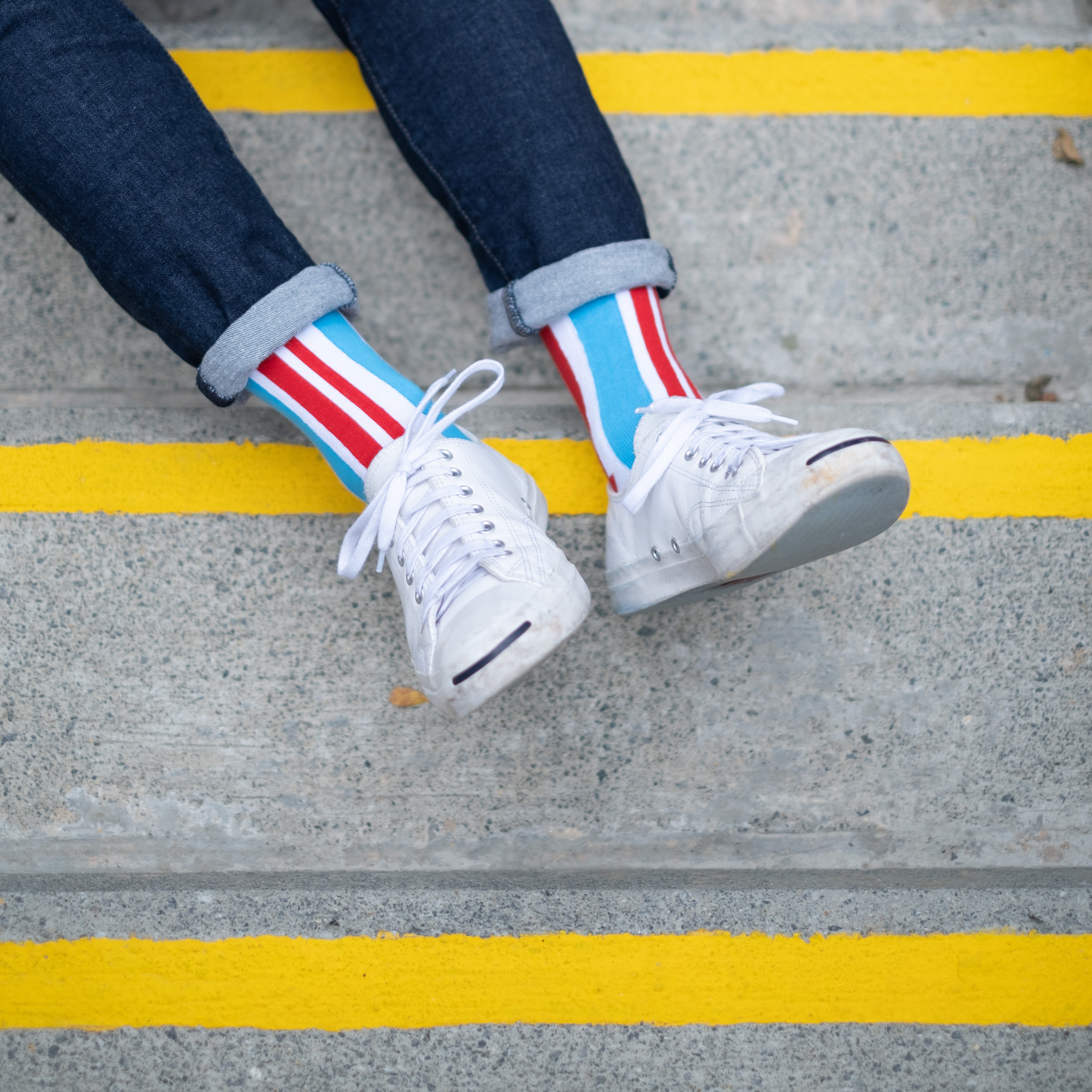 Red-White-Blue Amah Bag Socks